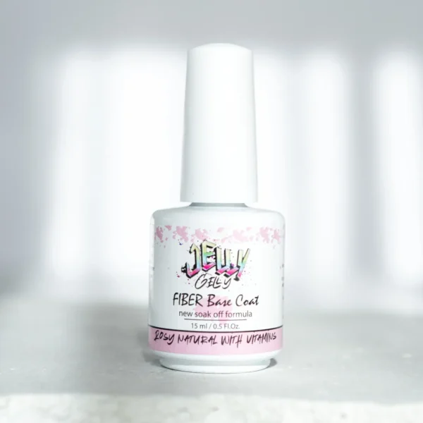 Jelly Gelly Fiber base coat – Rosy Natural with Vitamins 15ml