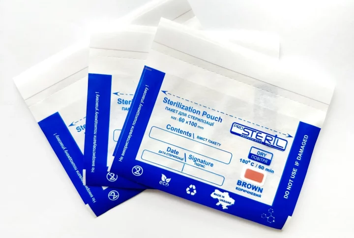PRO STERIL sterilizaciniai vokai 60×100 mm skaidrūs